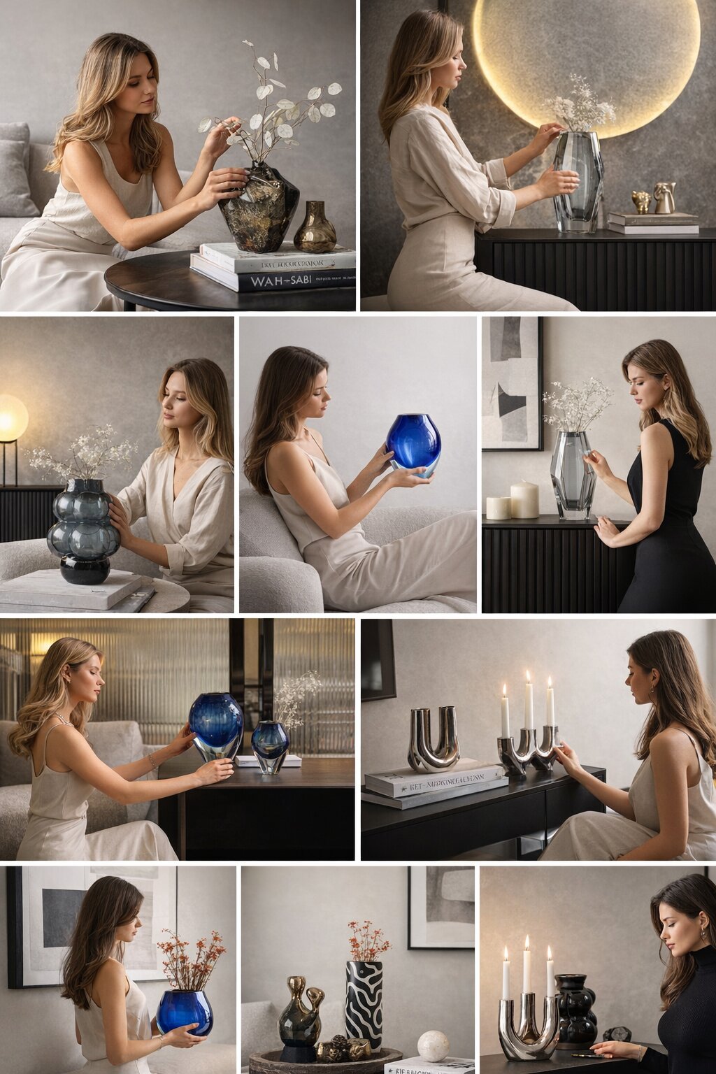 ваза с цветами в светлой комнате — живой интерьер