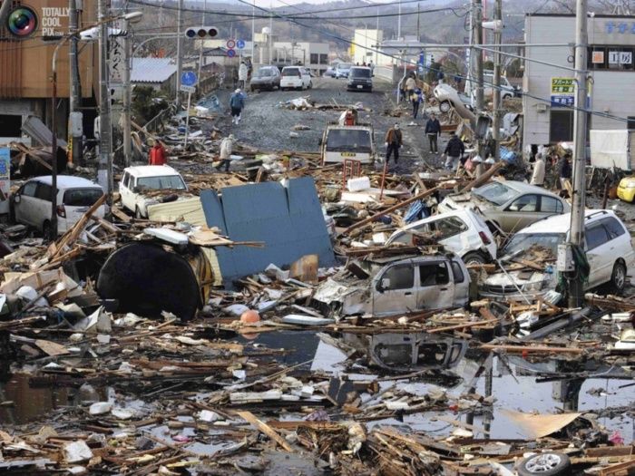 Фото цунами и землятресения в Японии (137 фото+4 видео) 
